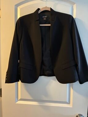 Nine West Black Open-Front Women's Blazer